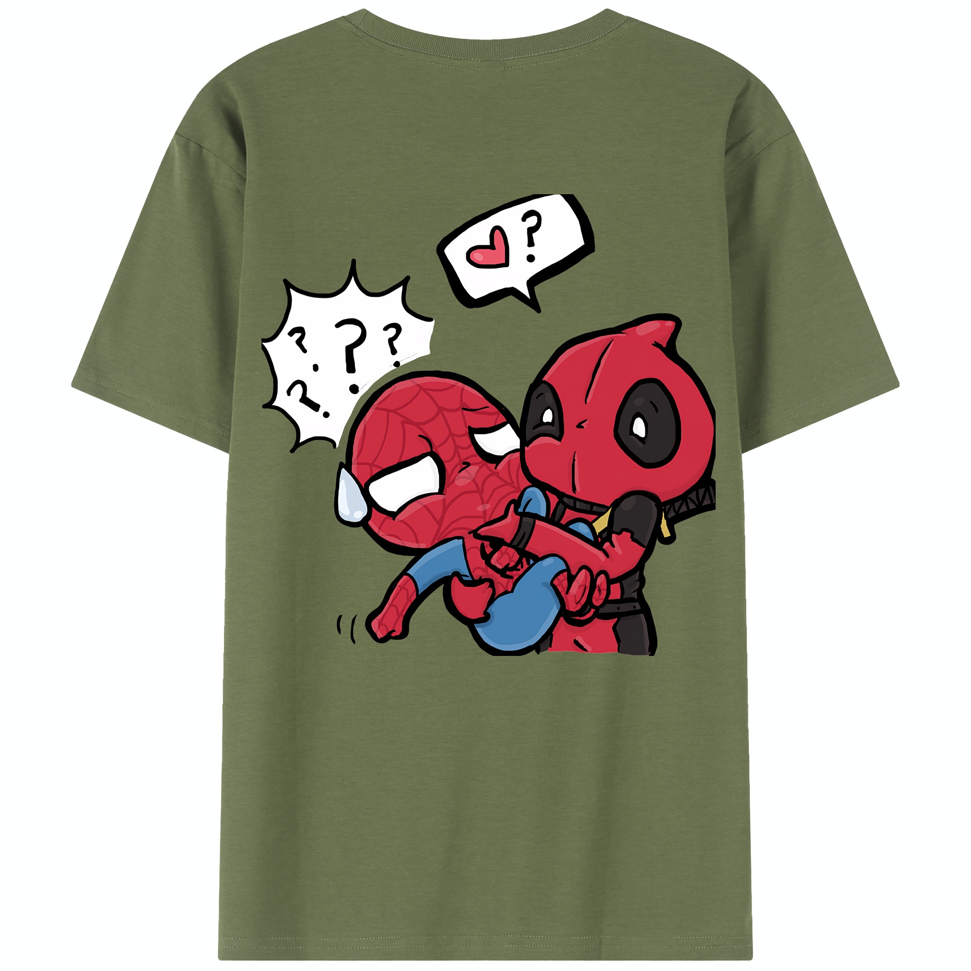 （画像用） Deadpool デッドプール 綿100％半袖Tシャツ（背面プリント）